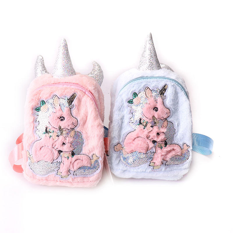 Plush Unicorn Student Skooltas